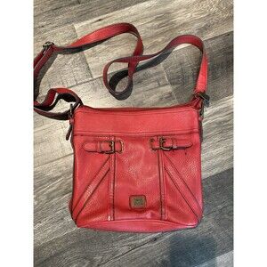 BOC Born Red Summer Faux Leather Shoulder Bag Crossbody Purse Adjustable Straps